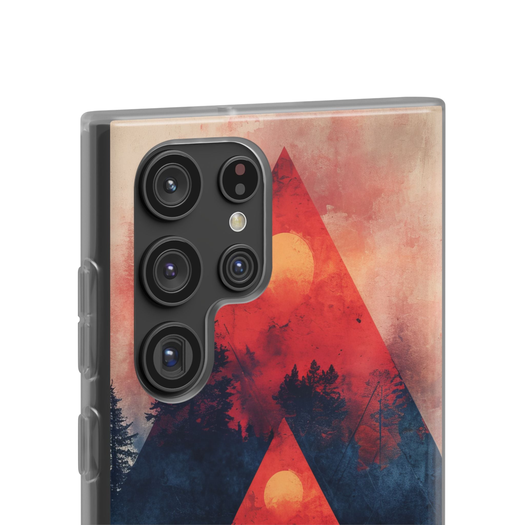 Red Sky Serenity - Flexi Samsung S22 Phone Case