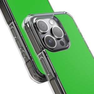 Lime Green | Phone Case for iPhone (Clear Impact Case - Magnetic)