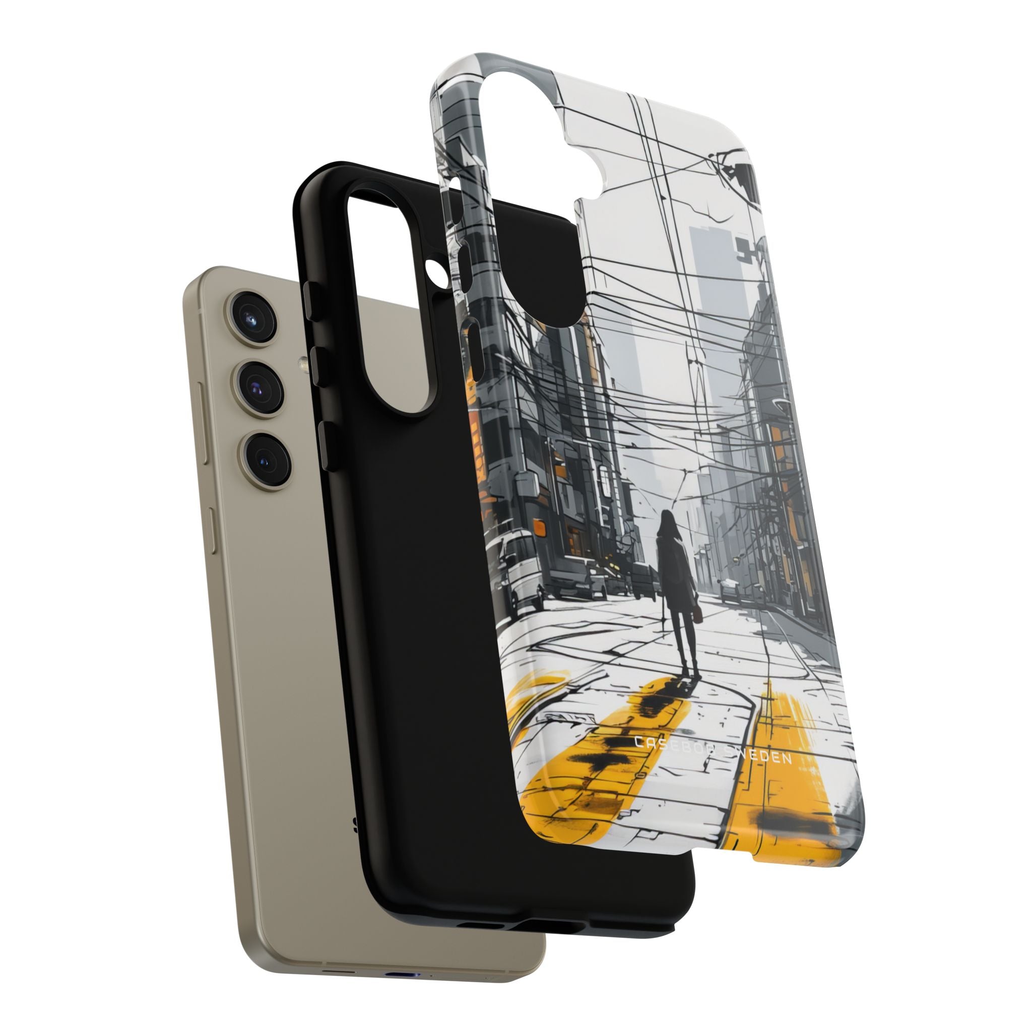 Urban Noir Streetscape Samsung S24 - Tough Phone Case