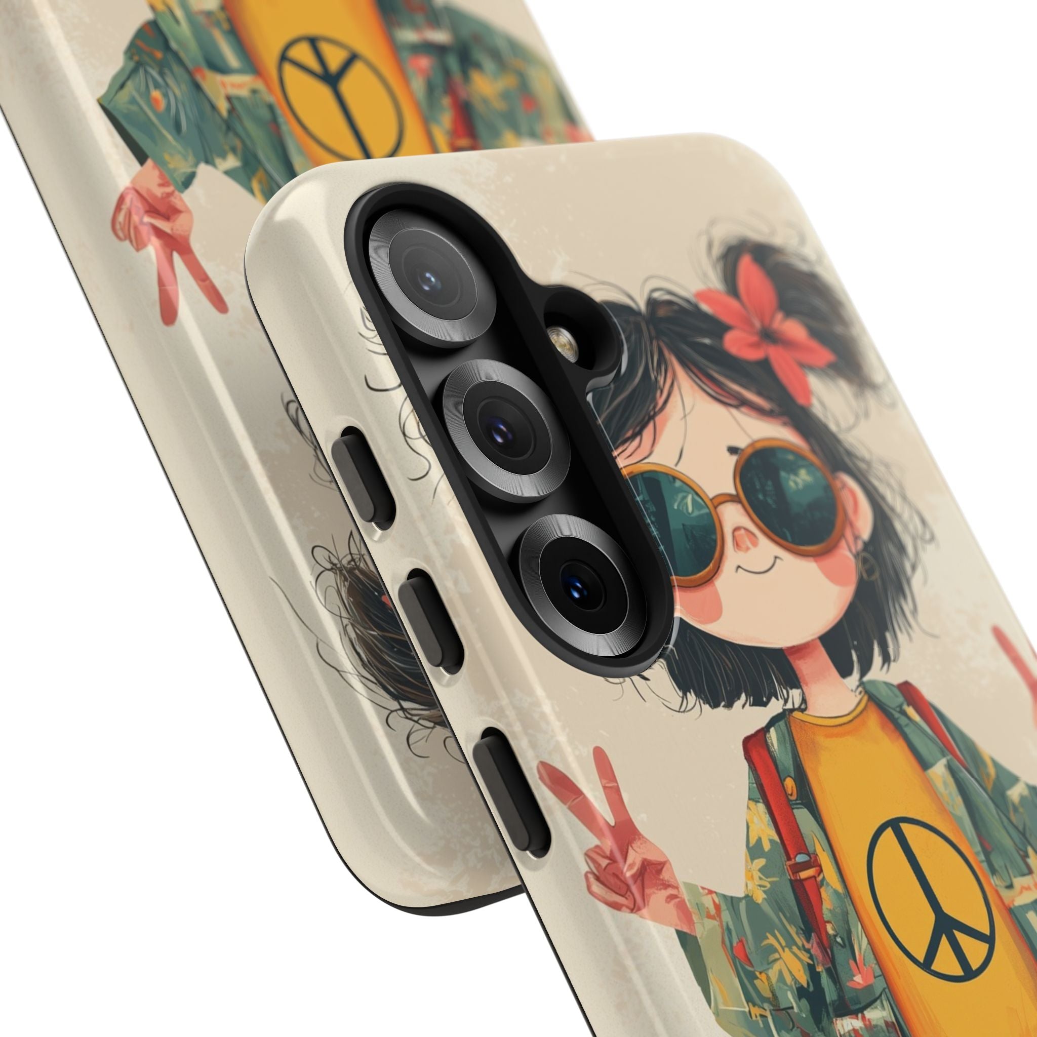 Peace Pigtails Samsung S25 Case - Tough