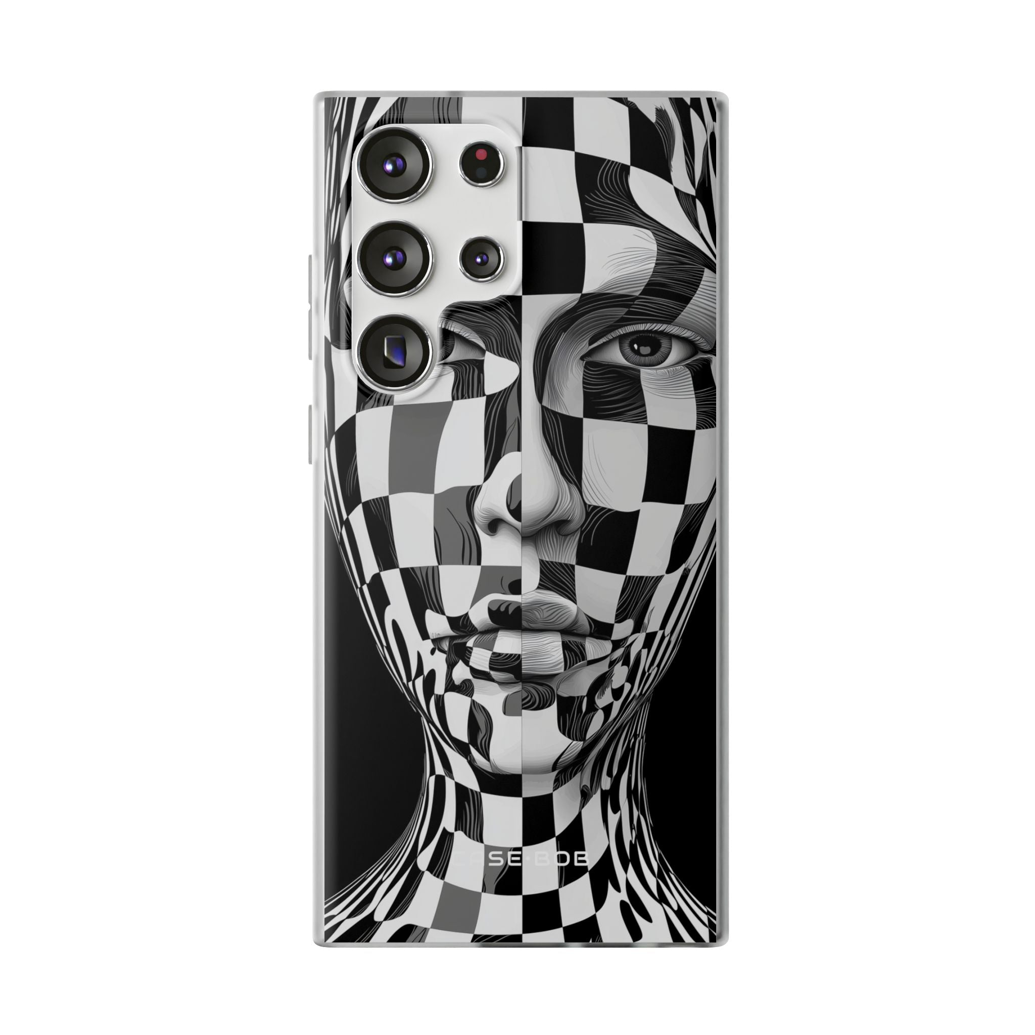 Checkered Face Samsung S23 Ultra Case - Soft