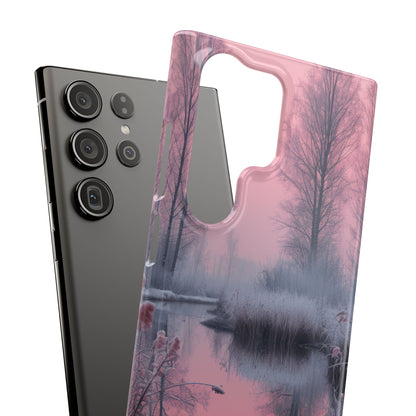 Pink Serenity Case - Slim Samsung S23 Phone Case