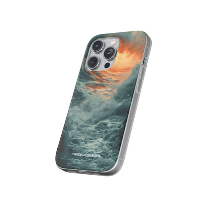 Fiery Wave Power - Flexi iPhone 14 Phone Case