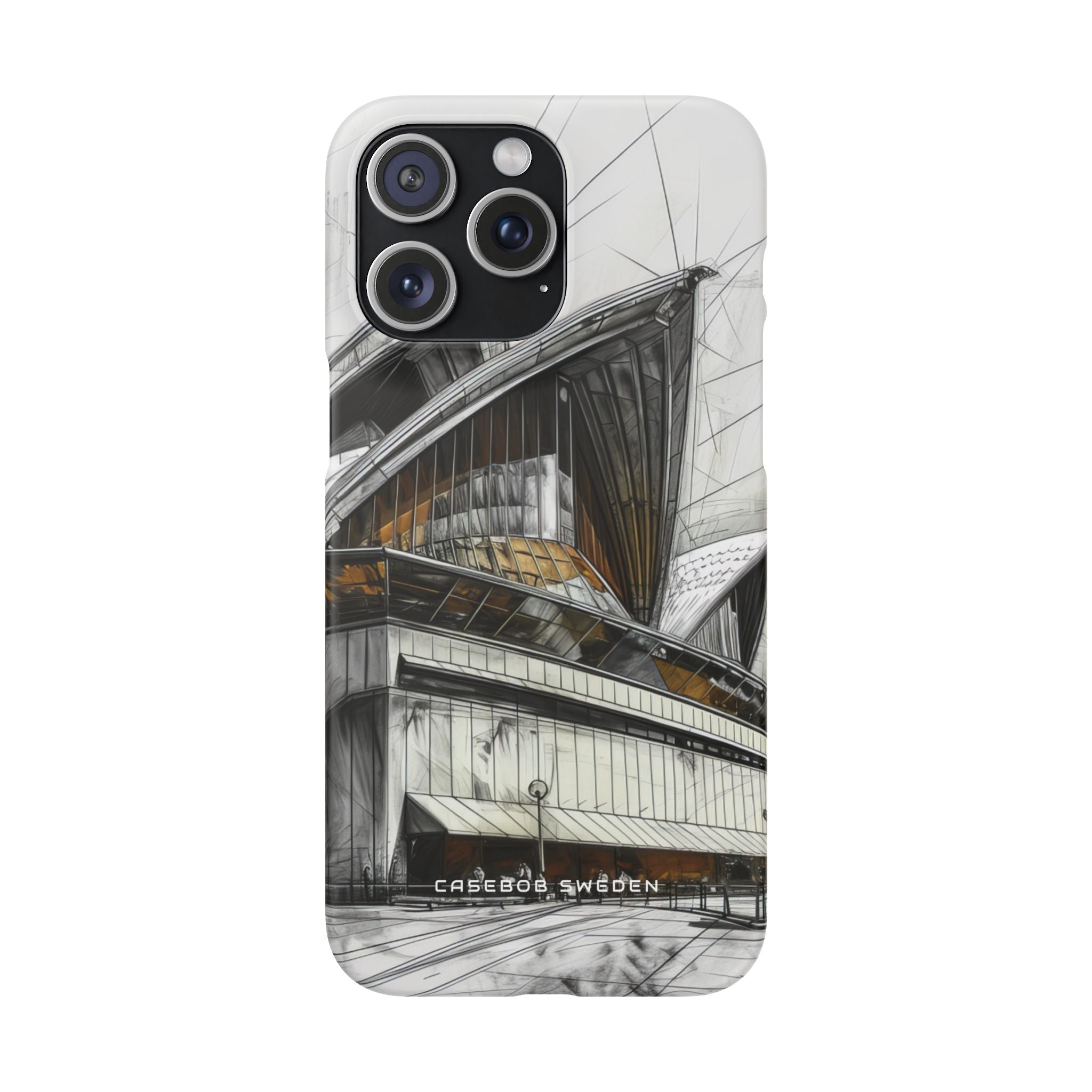 Architectural Curves in Line Formation iPhone 15 - Slim Phone Case