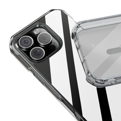 Diagonal Bands Noir iPhone 16 Pro Case - Impact