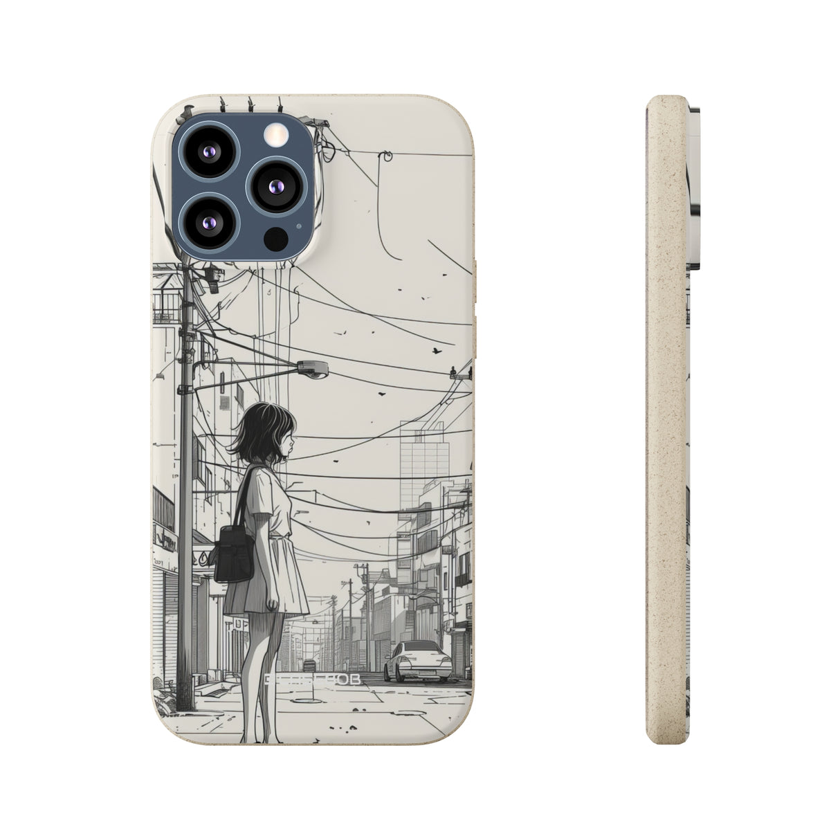 Urban Solitude Sketch | Biodegradable Phone Case