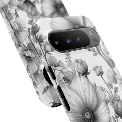 Vintage Floral Etching Google Pixel 9 - Tough