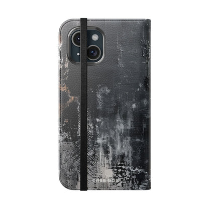 Midnight Brushstroke - iPhone 15 Case - Portemonnee