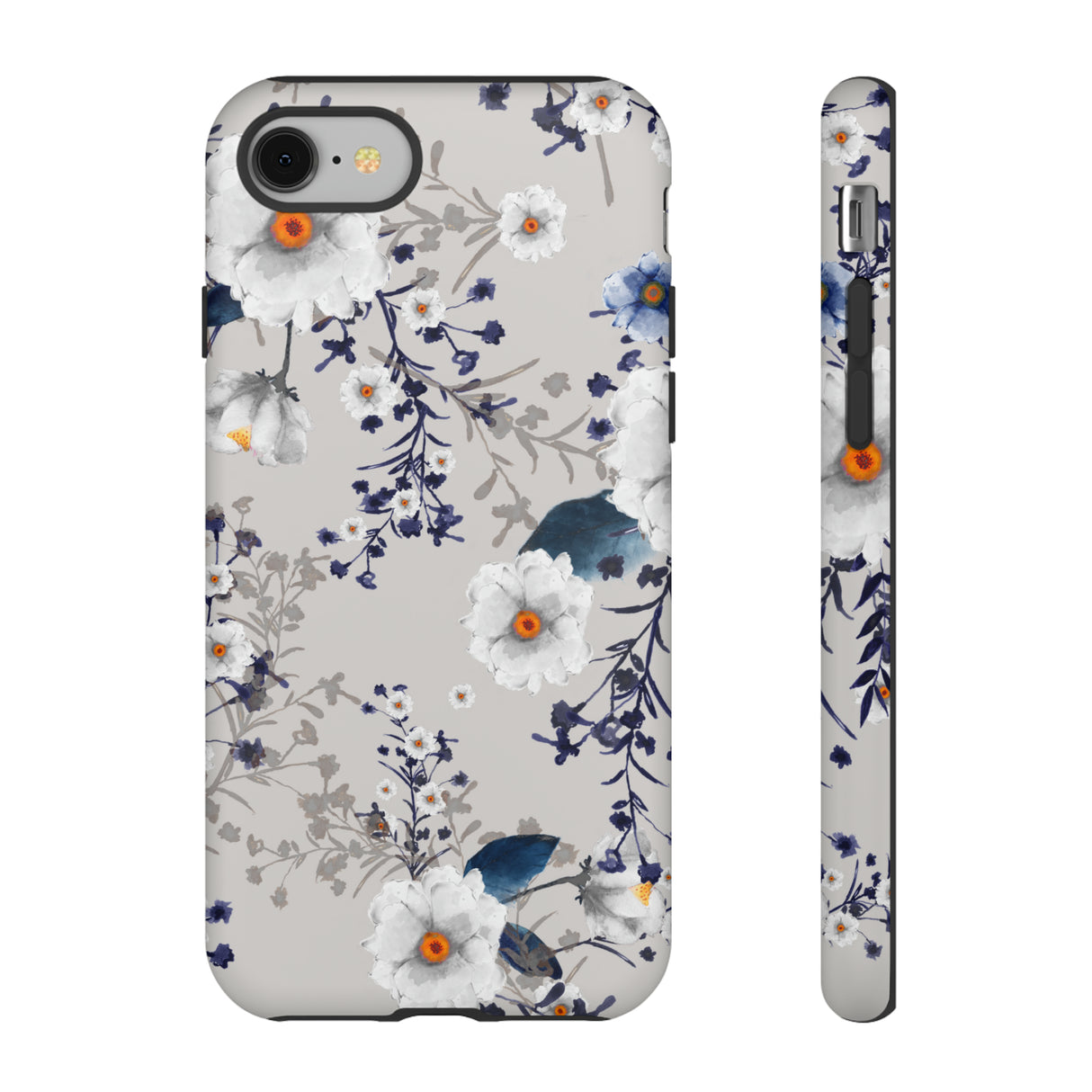 Watercolor Blue Summerflowers - Protective Phone Case