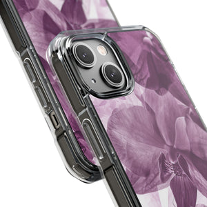 Radiant Orchid Design | Handyhülle für iPhone (Clear Impact Case – magnetisch) 