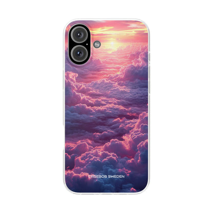 Pink Purple Clouds - Flexi iPhone 16 Phone Case