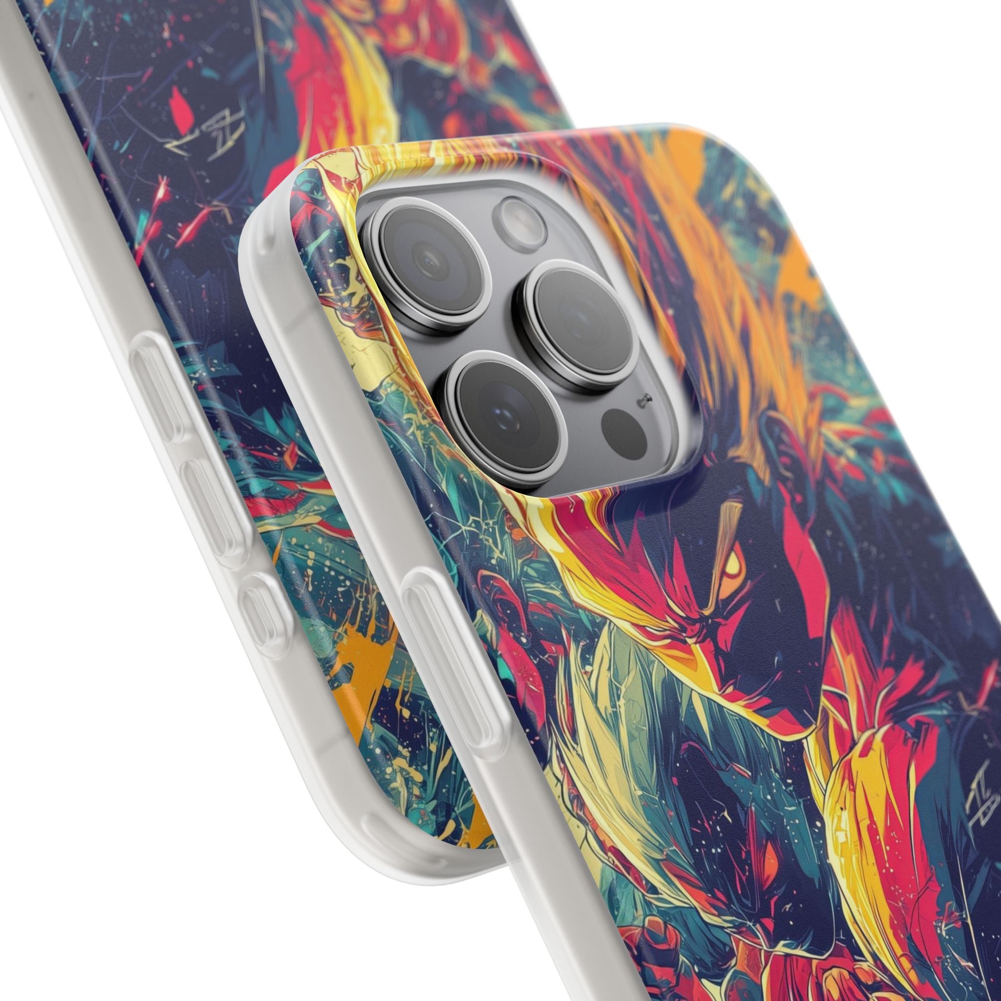 Yellow Fury iPhone 15 Pro Max Case - Soft