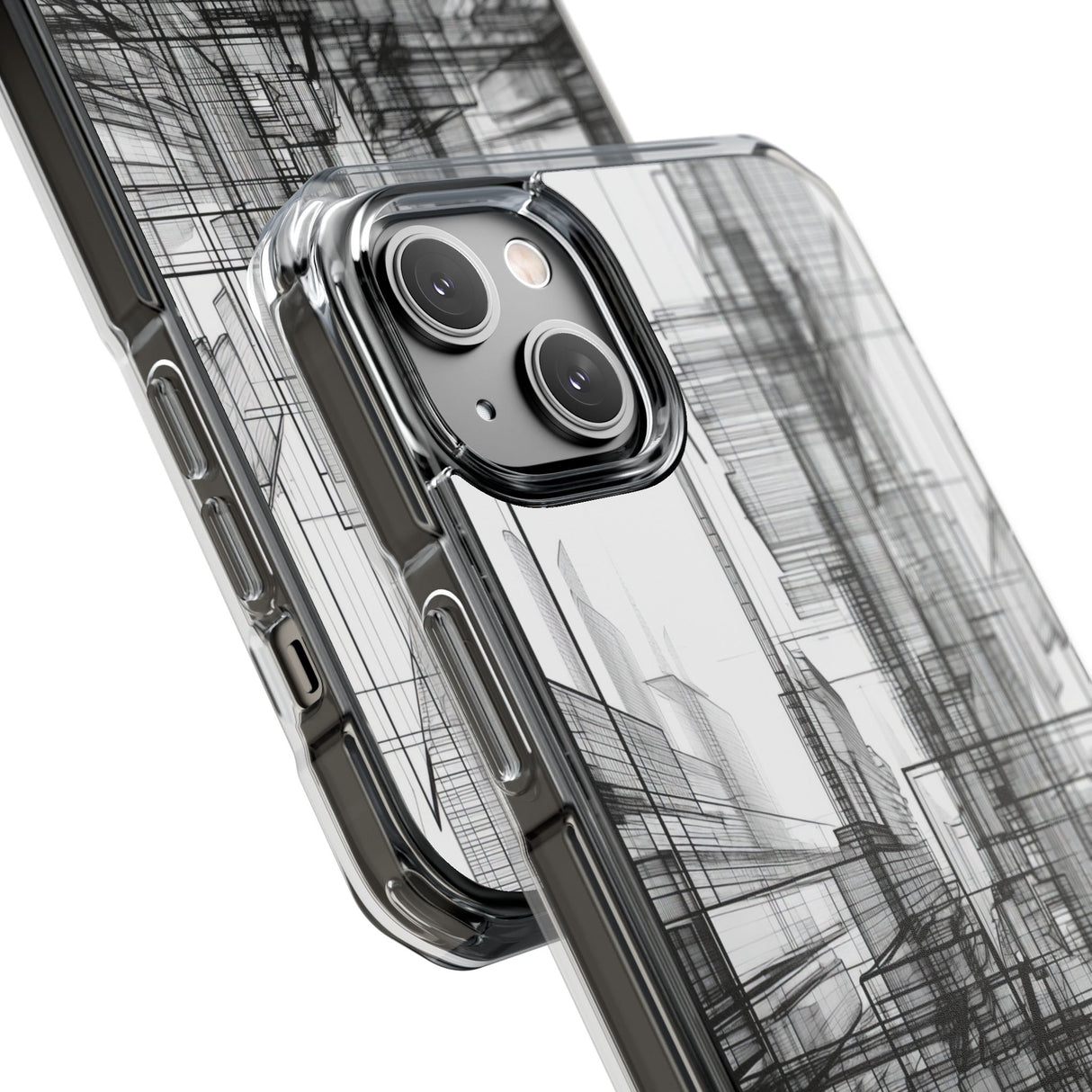 Architectural Maze - Phone Case for iPhone (Clear Impact - Magnetic)