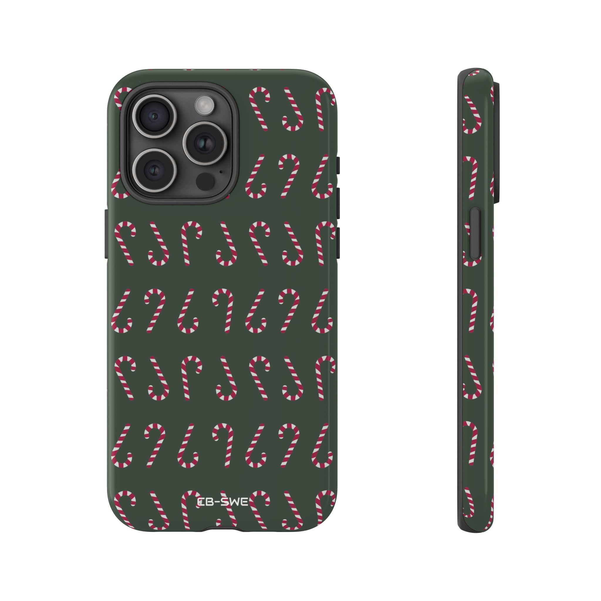 Candy Canes Aligned - iPhone Case