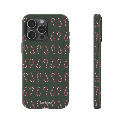 Candy Canes Aligned - iPhone Case