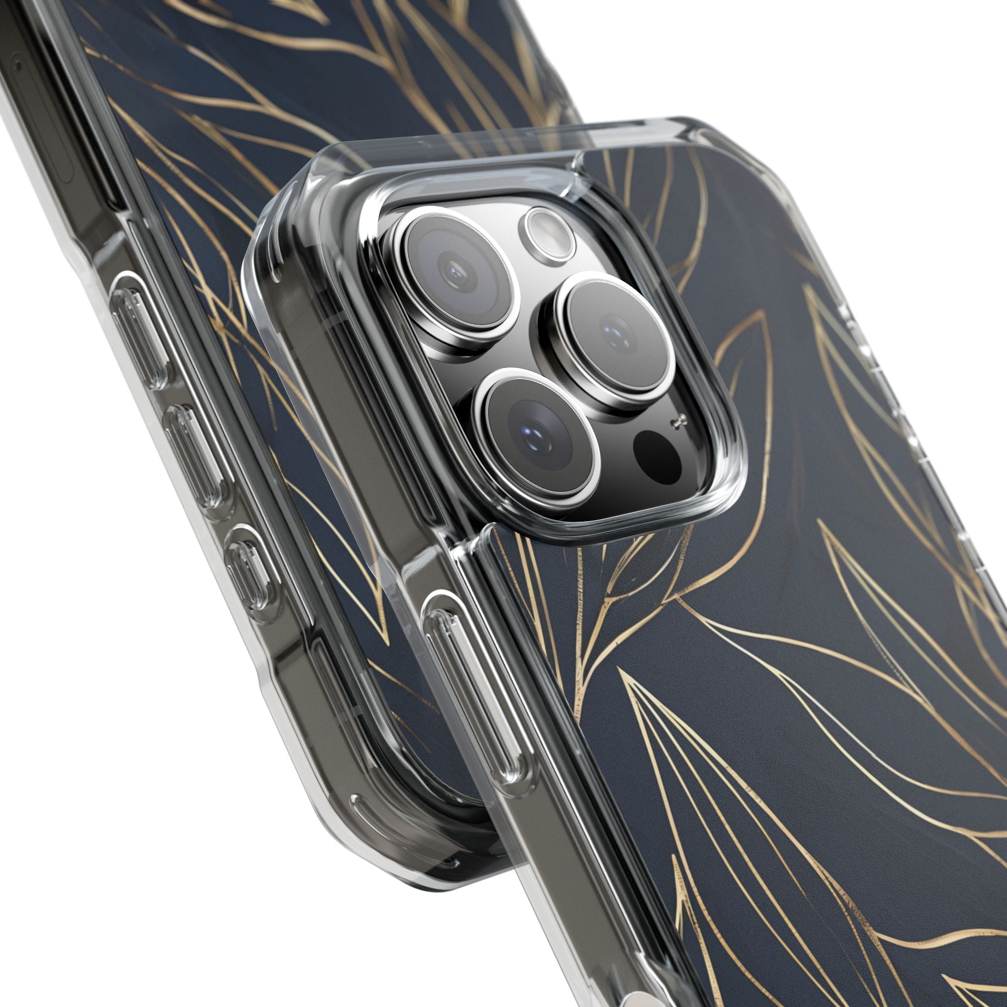 Modern Gold Leaves iPhone Case - Impact