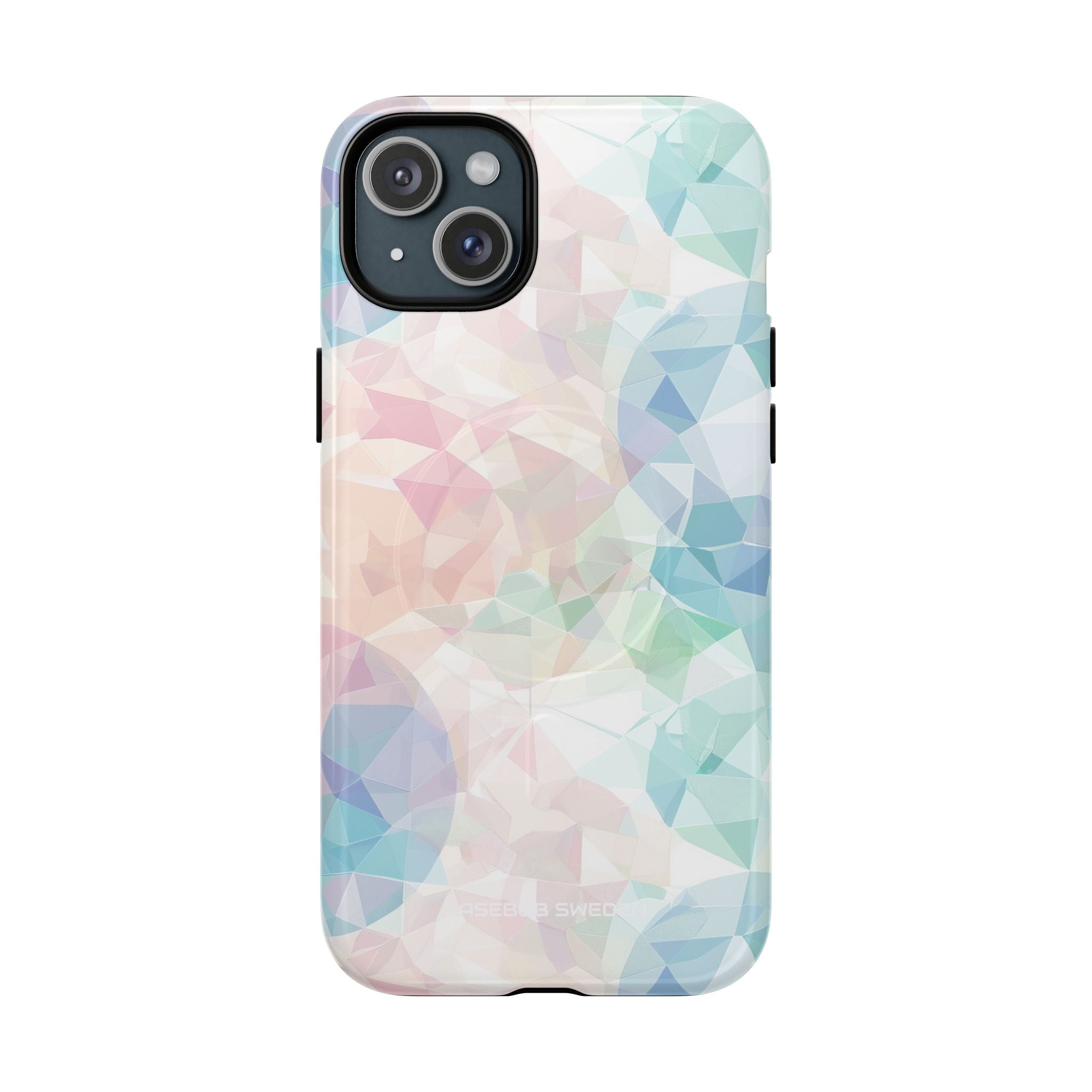 Pastel Geometry Background - Tough + MagSafe® iPhone 15 Phone Case