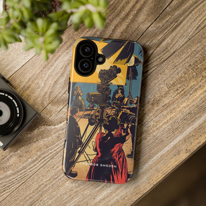 Golden Era Cinematic Spotlight iPhone 16 - Tough Phone Case