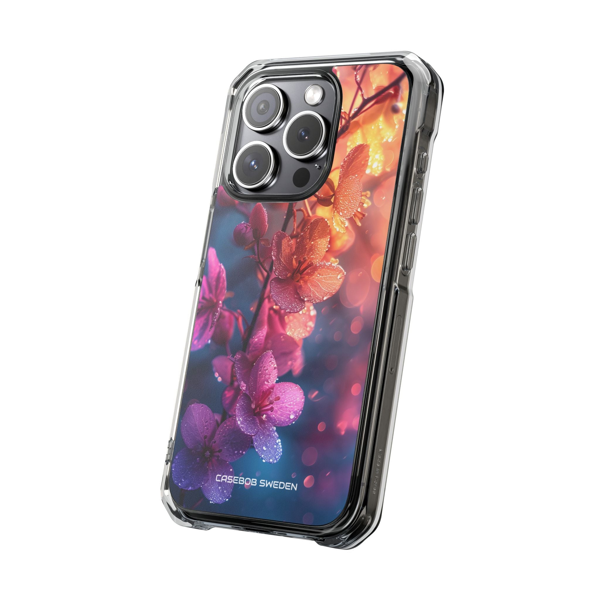 Pink Bloom Serenity - Clear Impact iPhone 15 Phone Case