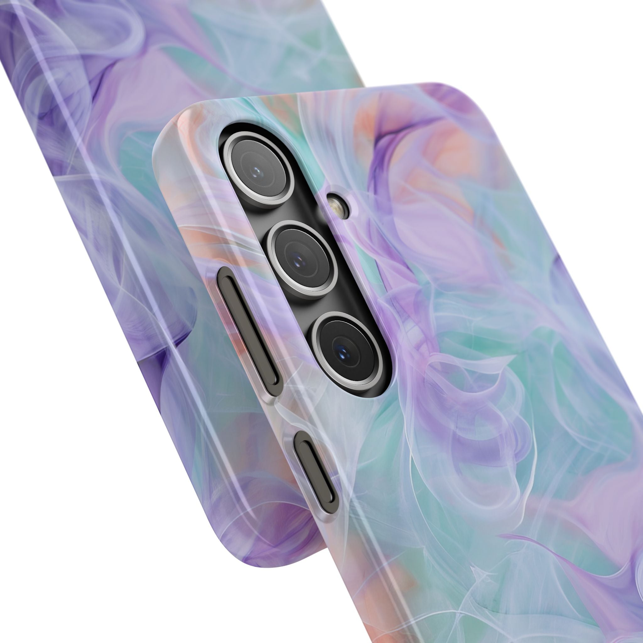 Purple Peach Whirl - Slim Samsung S24 Phone Case