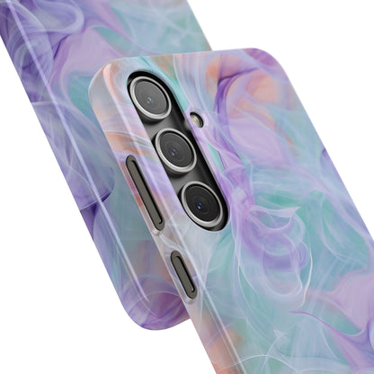 Purple Peach Whirl - Slim Samsung S24 Phone Case