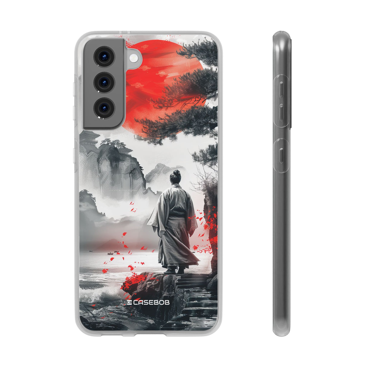 Serene Samurai Sunrise | Flexible Phone Case for Samsung Galaxy