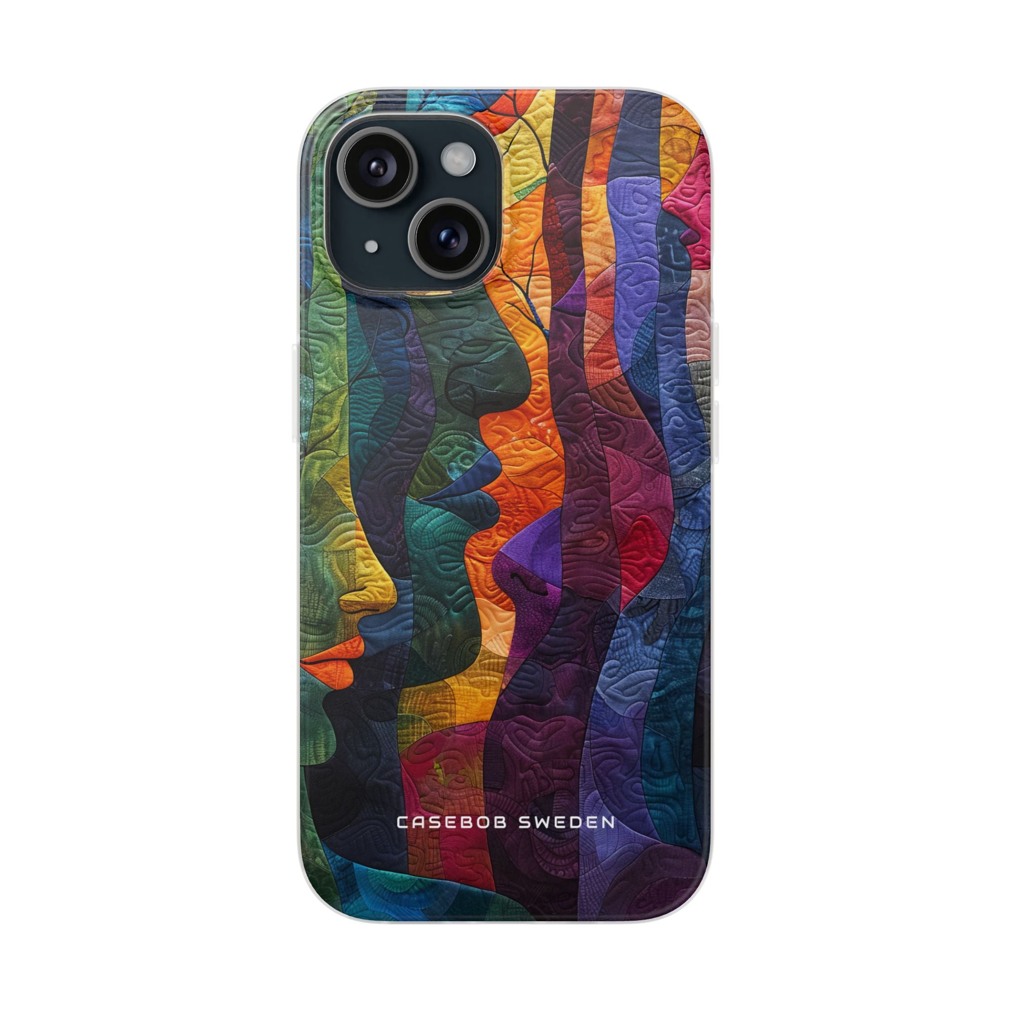 Harmonized Faces and Nature Fusion iPhone 15 - Flexi Phone Case