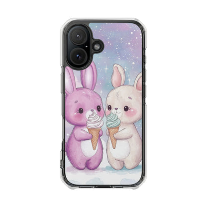 Rabbits Enjoy Ice Cream iPhone Case - Impact