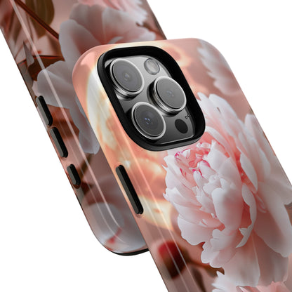 Peony Moonlight iPhone 16 Pro Max Case - Tough