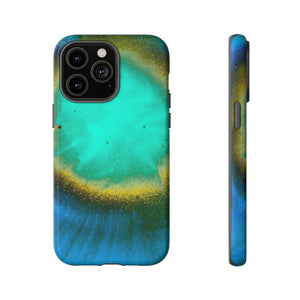 Green Yelly Ink Art iPhone Case (Protective) iPhone 14 Pro Max Matte Phone Case