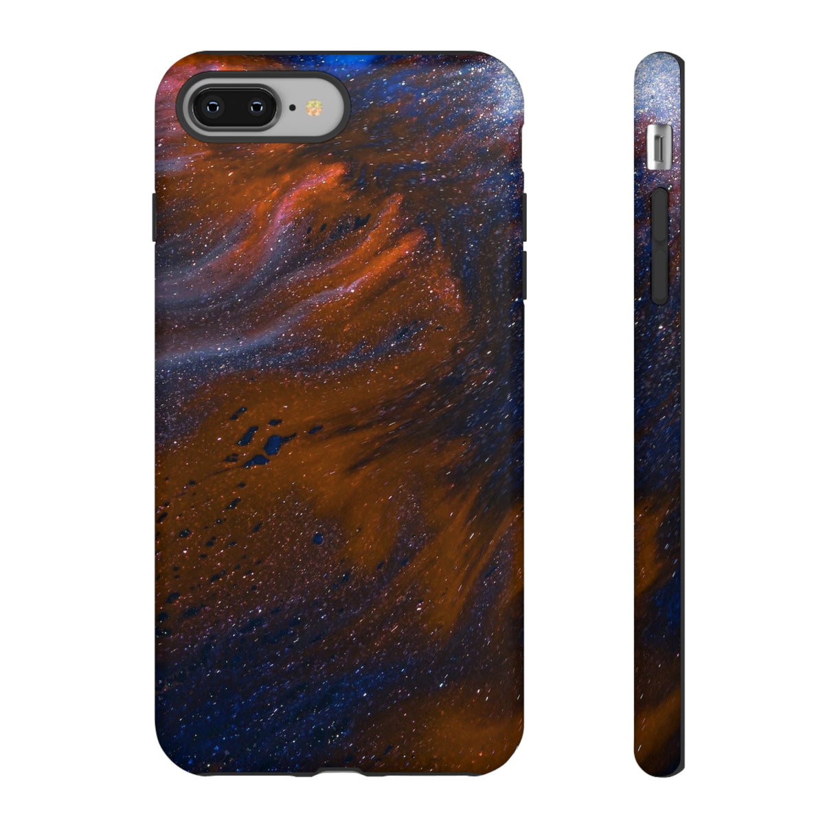 Gold Daze Ink Art iPhone Case (Protective) iPhone 8 Plus Matte Phone Case