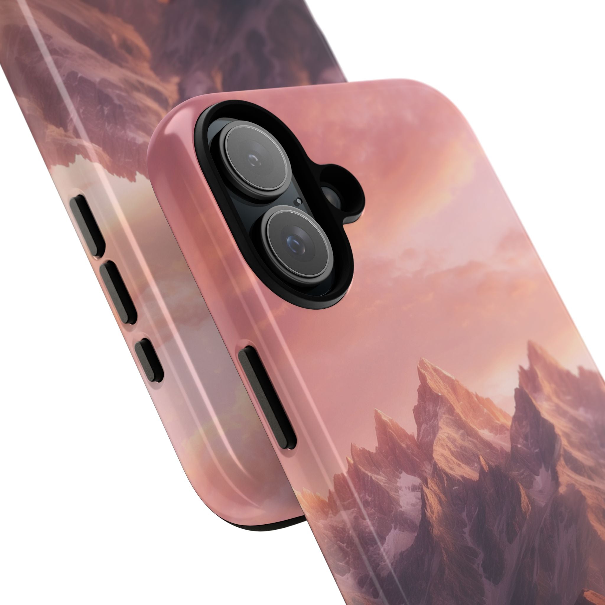 Vibrant Peaks Emerge - iPhone Case
