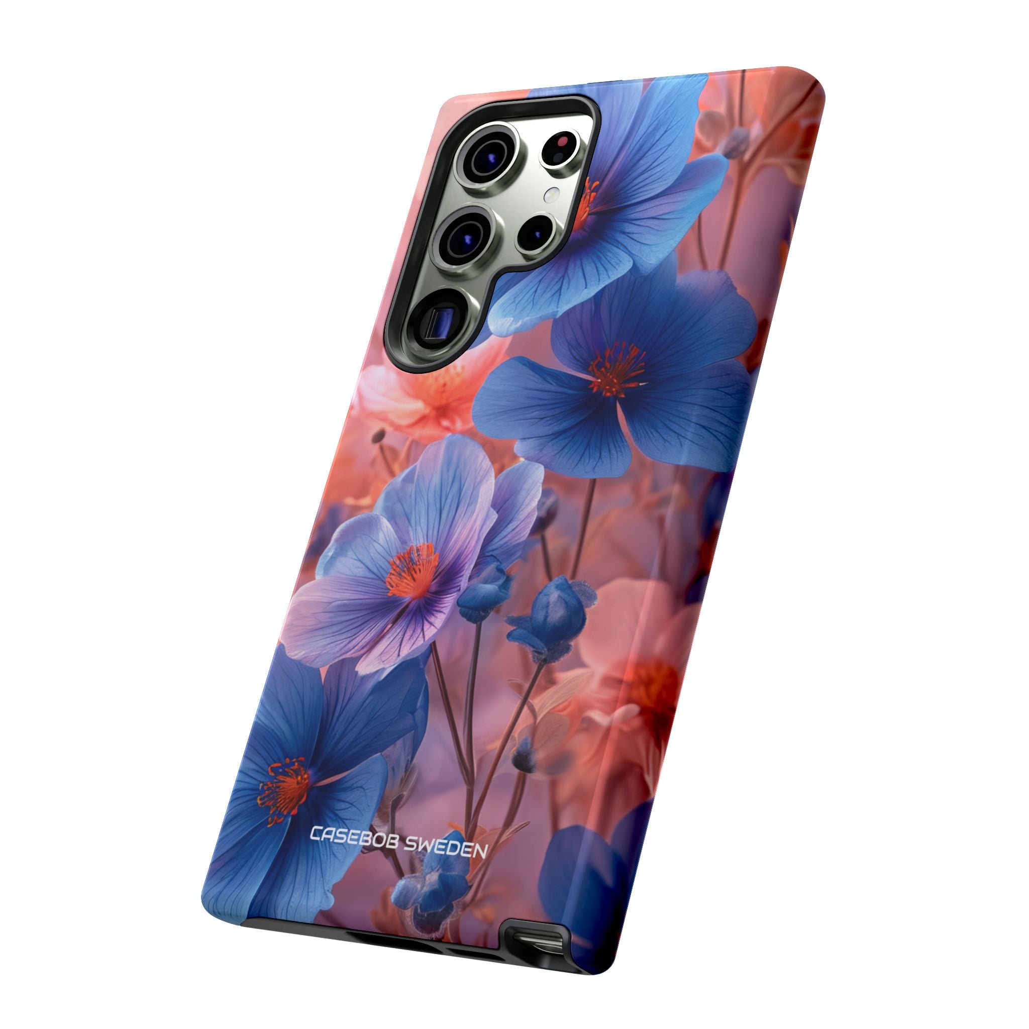 Blue Peach Blossoms - Tough Samsung S23 Phone Case