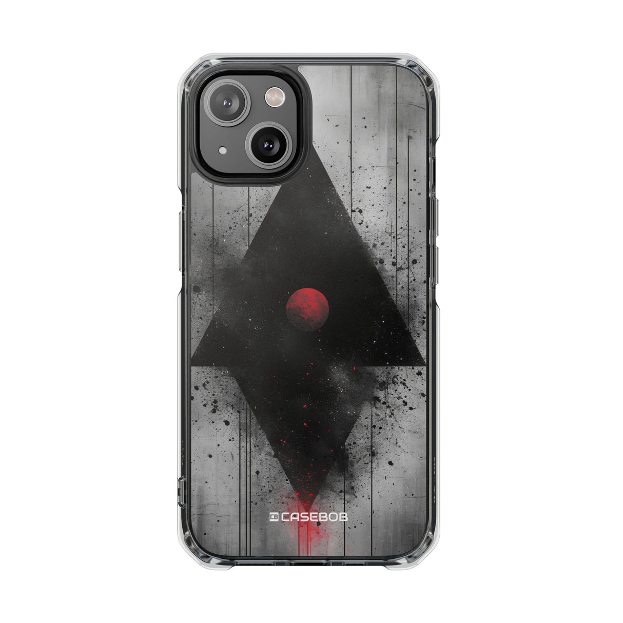 Grunge Geometry - Phone Case for iPhone (Clear Impact - Magnetic)