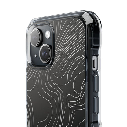 Contour Waveform Flow iPhone 15 - Clear Impact Phone Case