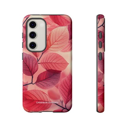 Pink Purple Nature Pattern - Tough Samsung S23 Phone Case