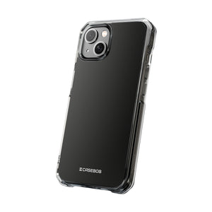 Black | Phone Case for iPhone (Clear Impact Case - Magnetic)