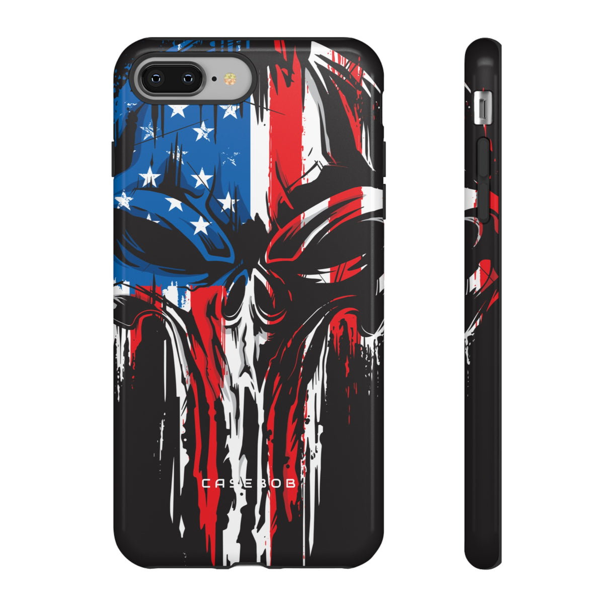 Military Grunge Skull Patriotic - Protective Phone Case