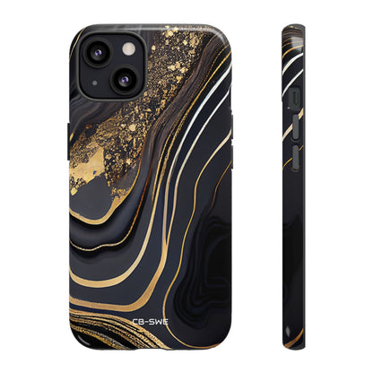 Elegant Gold Streams - iPhone Case