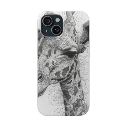 Monochrome Giraffe | Flexible Phone Case for iPhone