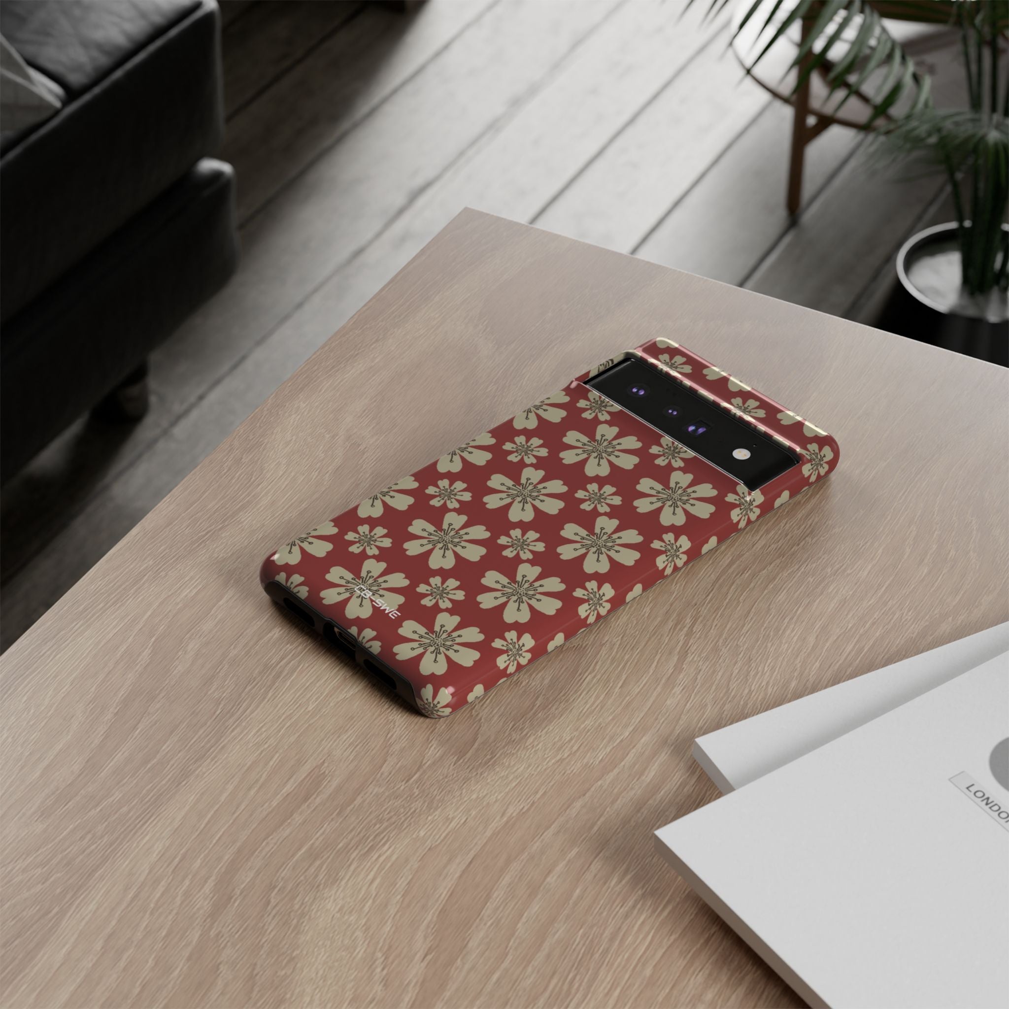 Retro Red Florals - Google Pixel Case
