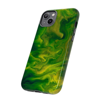 Green Smoke Ink Art iPhone Case (Protective) Phone Case