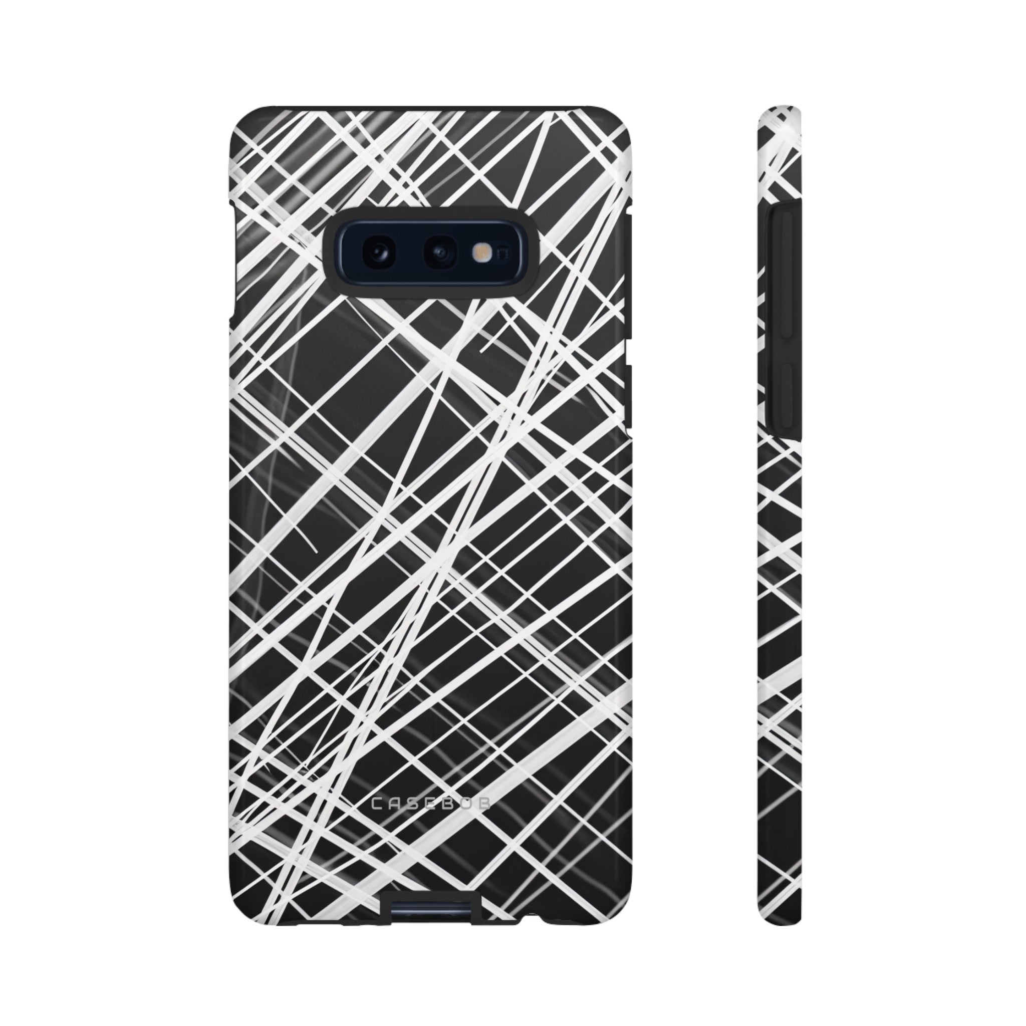 White Line Elegance - Protective Phone Case