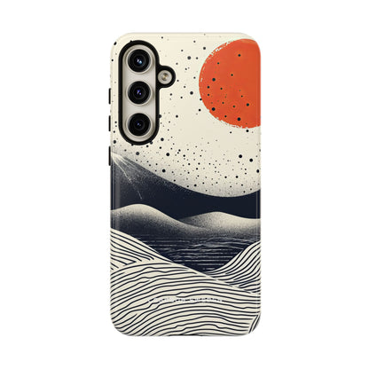 Red Sun Over Flowing Horizons Samsung S24 - Tough Phone Case