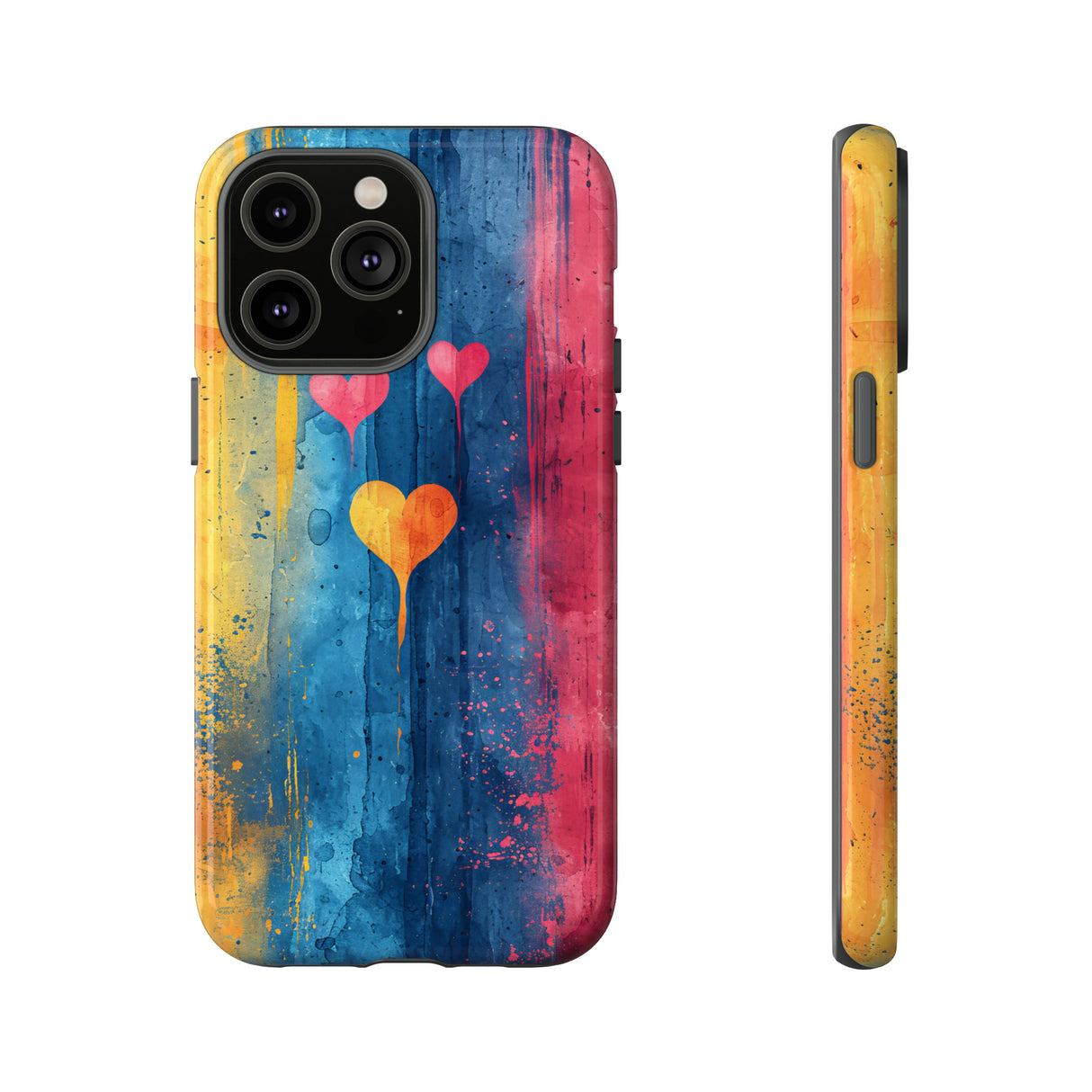 Watercolor Stripe Bliss - Protective Phone Case