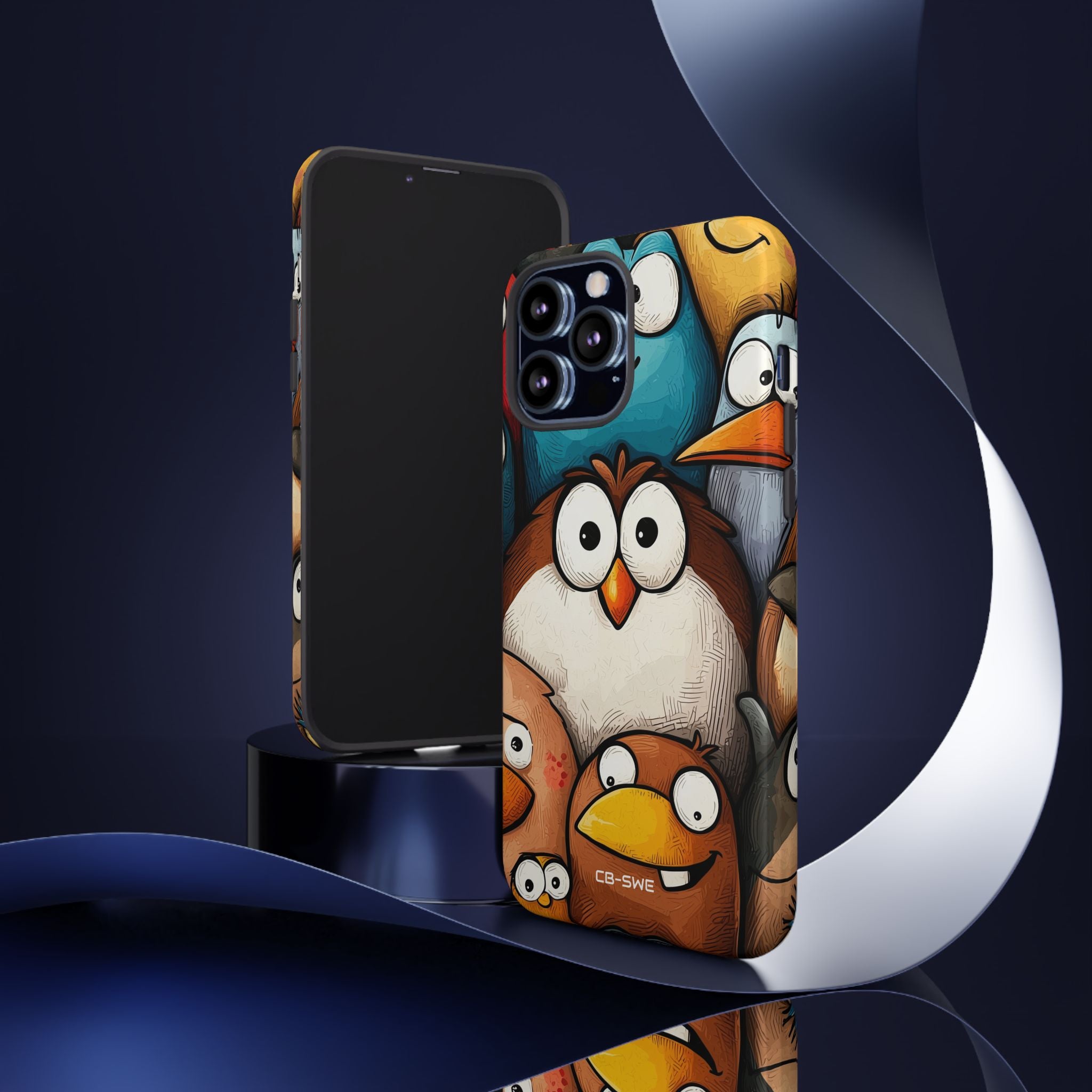 Whimsical Birds Gather - iPhone Case