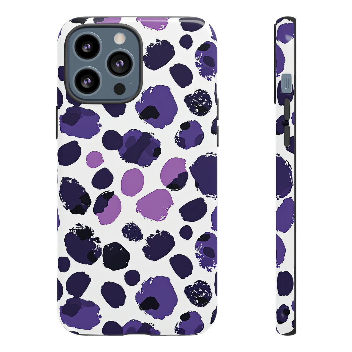 Purple Dots Abstract Minimal Case - Protective Phone Case