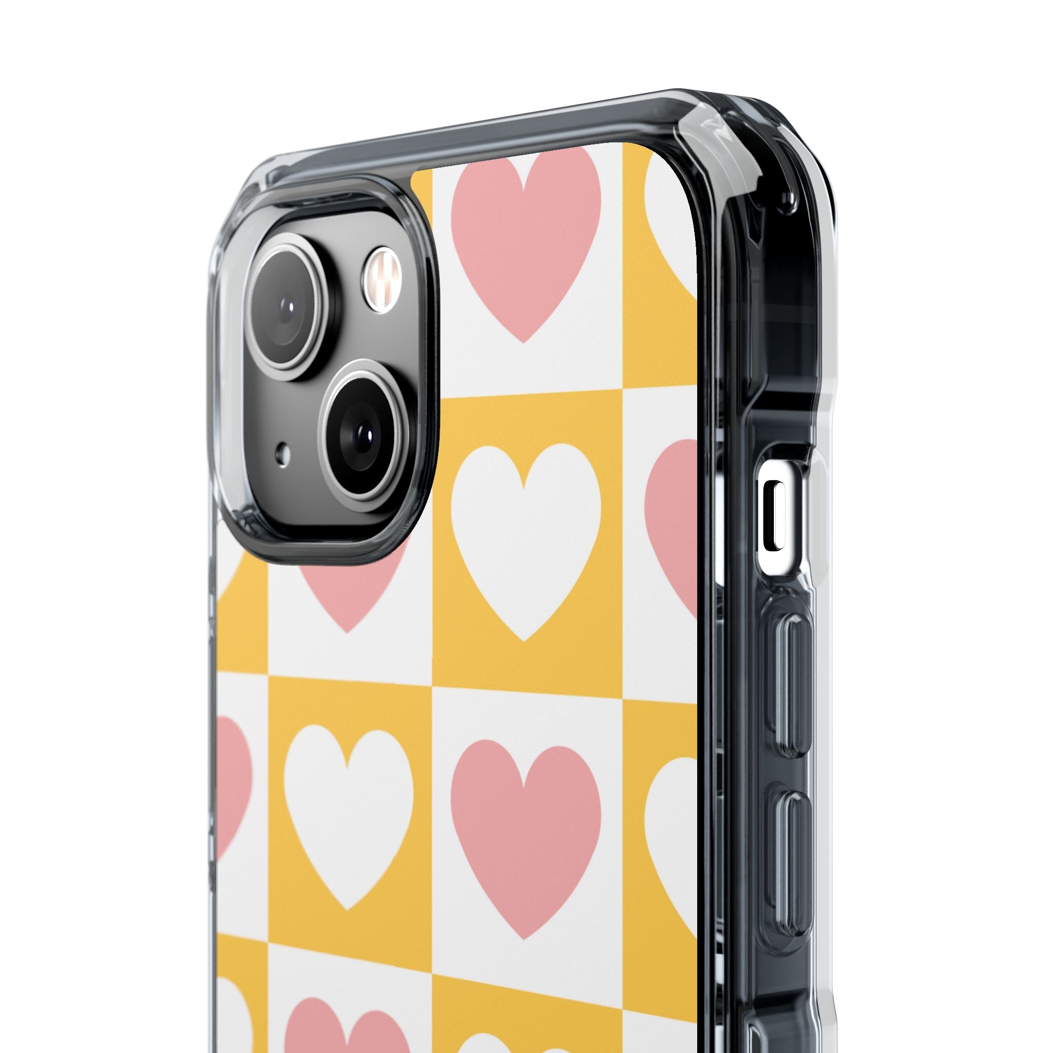 Heart Grid Harmony iPhone Case - Impact
