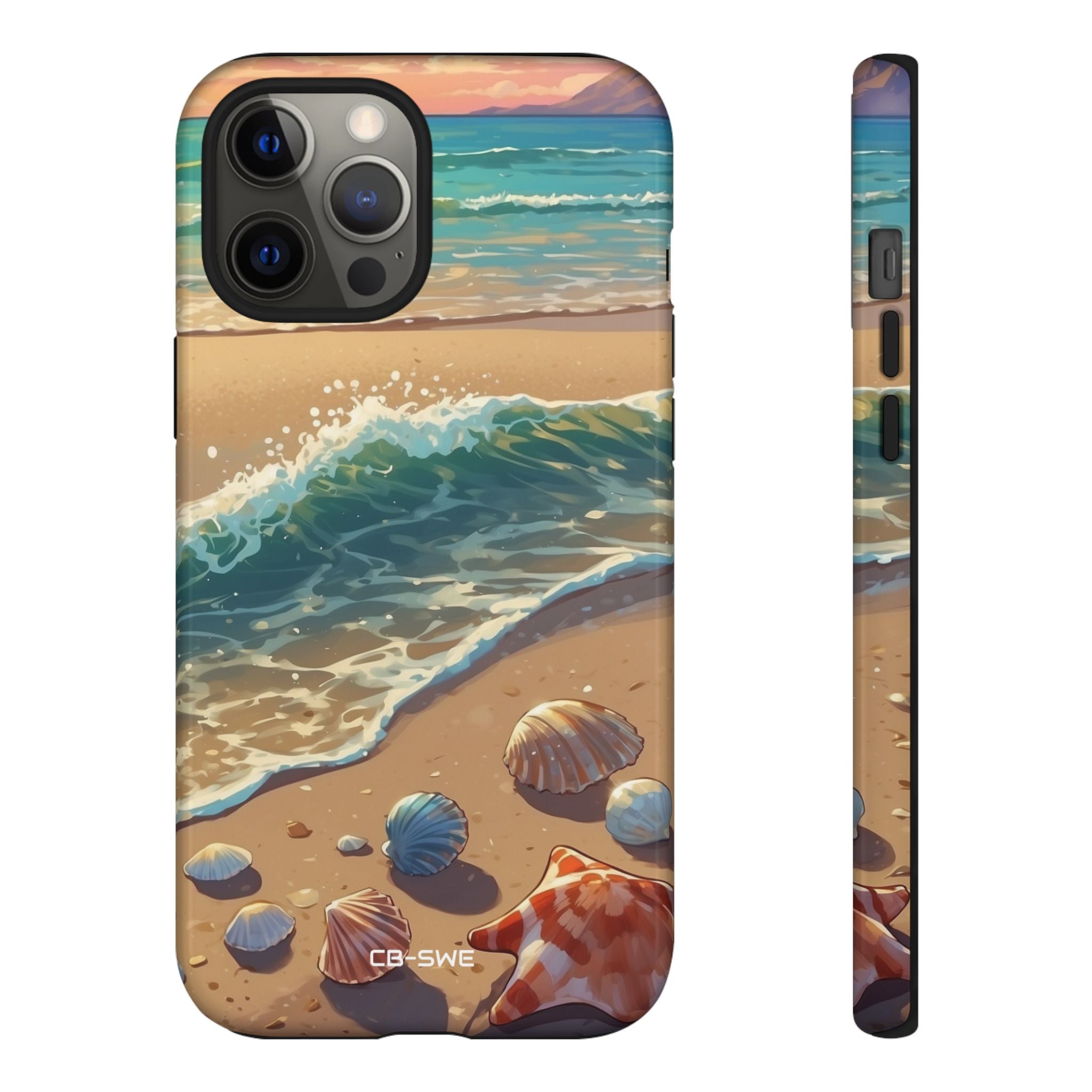 Seashells Kiss Shore - iPhone Case