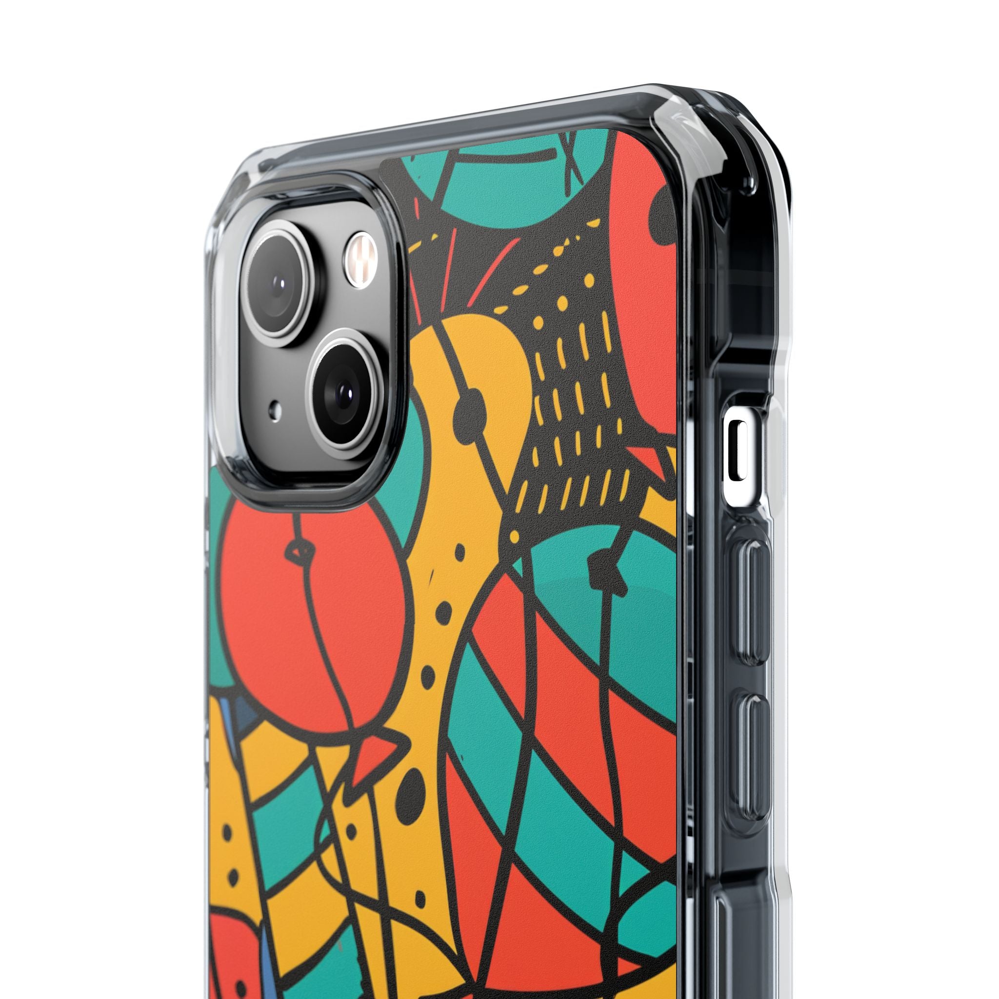 Playful Lines in Motion iPhone 14 - Clear Impact Phone Case